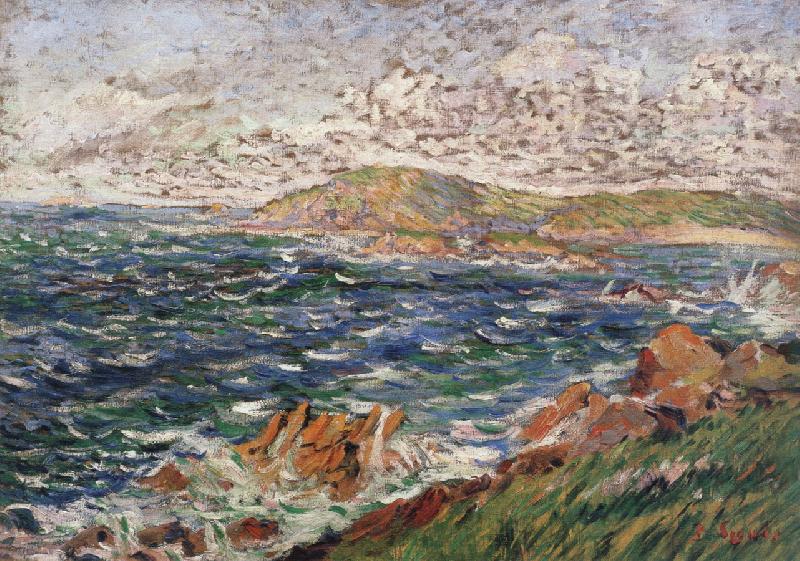 Paul Signac stiff northwest breeze China oil painting art